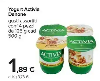 Carrefour Danone Yogurt Activia offerta