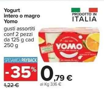 Carrefour Yomo Yogurt Intero offerta
