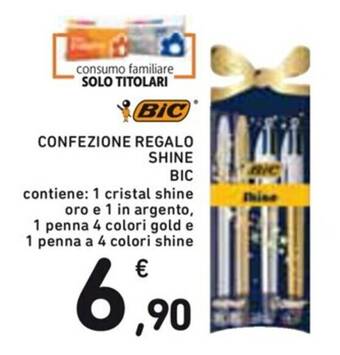 Spazio Conad CONFEZIONE REGALO SHINE BIC offerta