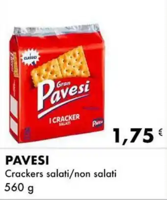 Iper Tosano PAVESI Crackers salati/non salati 560 g offerta