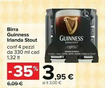 Carrefour Guinness Birra offerta