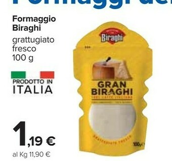 Carrefour Biraghi Formaggio Grattugiato offerta