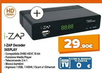 Expert I-zap Decoder 365PLAY offerta