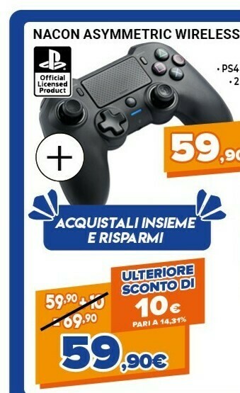 Expert Nacon Asymetric Wireless Controller offerta