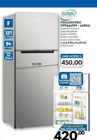 Orizzonte Daya Frigorifero DPP541NM-428821 offerta