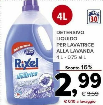 Todis Rixel Detersivo Liquido Per Lavatrice Alla Lavanda offerta