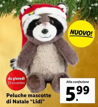 Lidl Peluche mascotte di Natale "Lidl" offerta