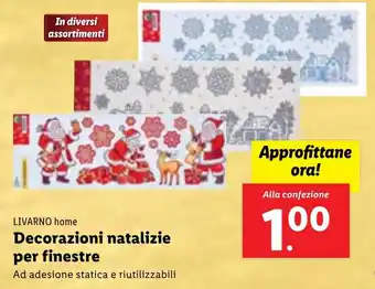 Lidl LIVARNO home Decorazioni natalizie per finestre offerta
