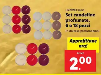 Lidl LIVARNO home Set candeline profumate, 6 o 18 pezzi offerta