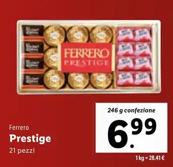 Lidl Ferrero Prestige 246 g confezione offerta