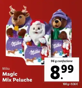 Lidl Milka Magic Mix Peluche 96 g confezione offerta