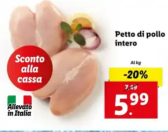 Lidl Petto di pollo intero offerta
