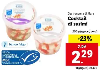Lidl Gastronomia di Mare Cocktail di surimi 200 g (sgocc.) conf. offerta