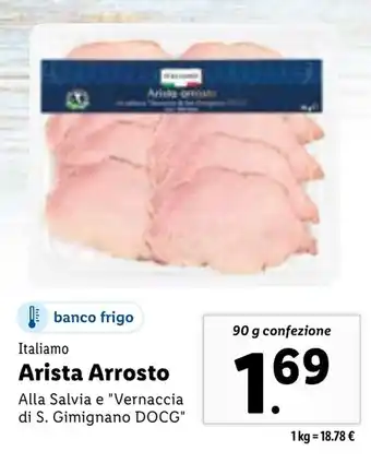 Lidl Italiamo Arista Arrosto 90 g confezione offerta