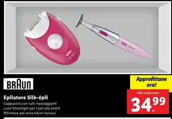 Lidl BRAUN Epilatore Silk-épil offerta