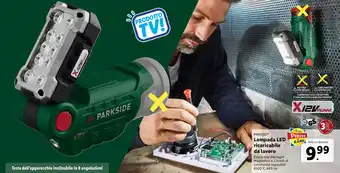Lidl PARKSIDE Lampada LED ricaricabile da lavoro offerta