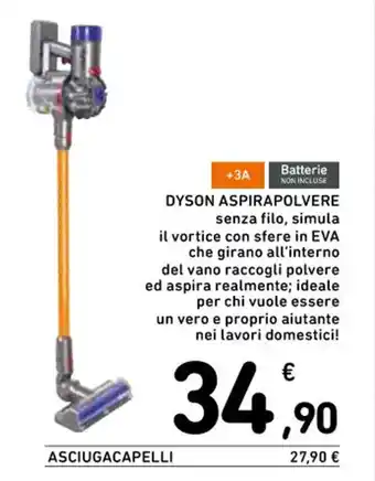 Spazio Conad DYSON ASPIRAPOLVERE offerta