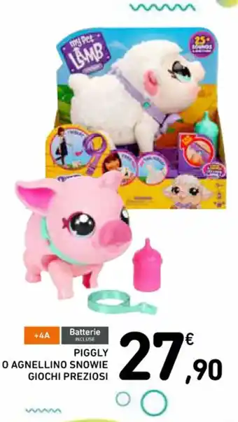Spazio Conad PIGGLY O AGNELLINO SNOWIE GIOCHI PREZIOSI offerta