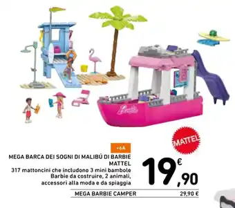 Spazio Conad MEGA BARCA DEI SOGNI DI MALIBÚ DI BARBIE MATTEL offerta