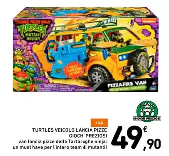 Spazio Conad TURTLES VEICOLO LANCIA PIZZE GIOCHI PREZIOSI offerta