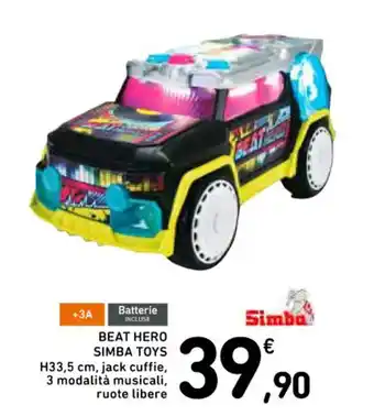 BEAT HERO SIMBA TOYS H33,5 cm