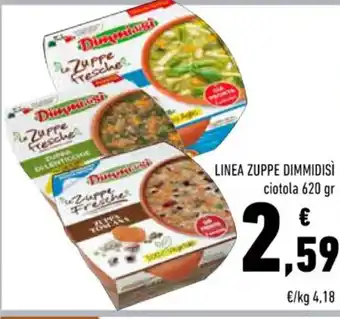 Conad LINEA ZUPPE DIMMIDISÌ ciotola 620 gr offerta