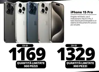 Comet iPhone 15 Pro 128 GB offerta