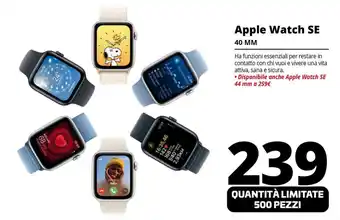 Comet Apple Watch SE 40 MM offerta