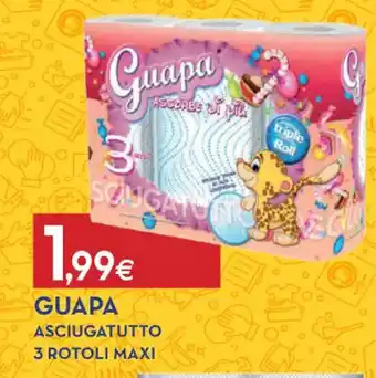 Proshop GUAPA ASCIUGATUTTO 3 ROTOLI MAXI offerta