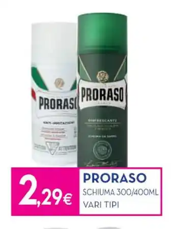Proshop PRORASO SCHIUMA 300/400ML VARI TIPI offerta