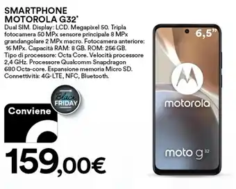 Ipercoop SMARTPHONE MOTOROLA G32 offerta