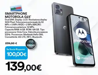 Ipercoop SMARTPHONE MOTOROLA G23 offerta