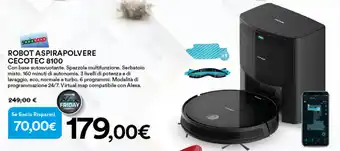 Ipercoop ROBOT ASPIRAPOLVERE CECOTEC 8100 offerta