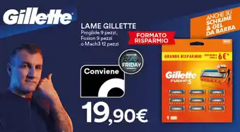 Ipercoop LAME GILLETTE Proglide 9 pezzi, Fusion 9 pezzi o Mach3 12 pezzi offerta