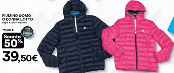 Ipercoop PIUMINO UOMO O DONNA LOTTO offerta