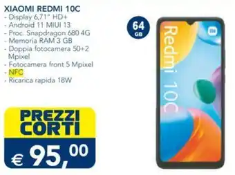 Esselunga XIAOMI REDMI 10C offerta