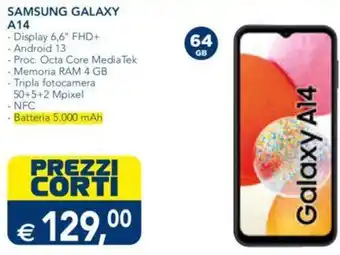 Esselunga SAMSUNG GALAXY A14 offerta