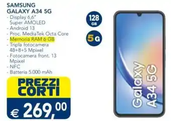 Esselunga SAMSUNG GALAXY A34 5G offerta