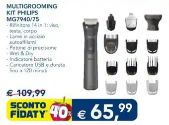 Esselunga MULTIGROOMING KIT PHILIPS MG7940/75 offerta
