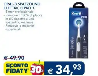 Esselunga ORAL-B SPAZZOLINO ELETTRICO PRO 1 offerta