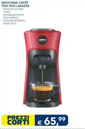 Esselunga MACCHINA CAFFÈ TINY ECO LAVAZZA offerta