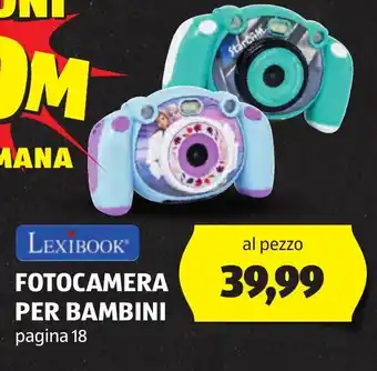 ALDI LEXIBOOK FOTOCAMERA PER BAMBINI offerta
