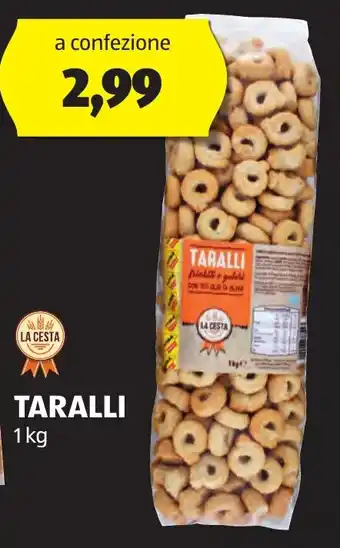 ALDI LA CESTA TARALLI 1 kg offerta