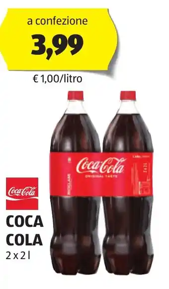 ALDI COCA COLA 2x2 l offerta