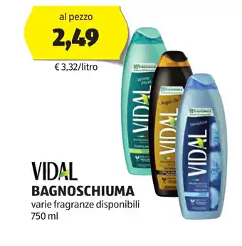 ALDI VIDAL BAGNOSCHIUMA 750 ml offerta