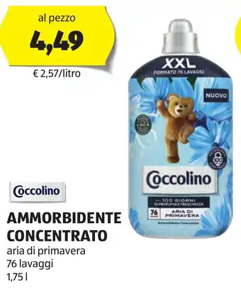 Coccolino AMMORBIDENTE CONCENTRATO aria di primavera 76 lavaggi 1,75 l