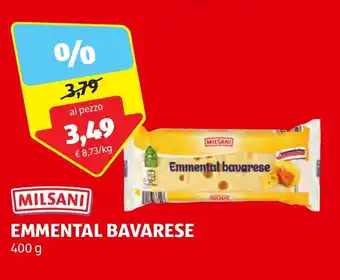 ALDI MILSANI EMMENTAL BAVARESE 400 g offerta