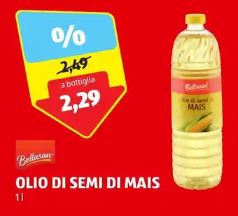 ALDI Bellasan OLIO DI SEMI DI MAIS 1 l offerta