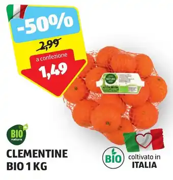 ALDI BIO natura CLEMENTINE BIO 1 KG offerta