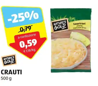 ALDI NATURE'S GOLD CRAUTI 500 g offerta